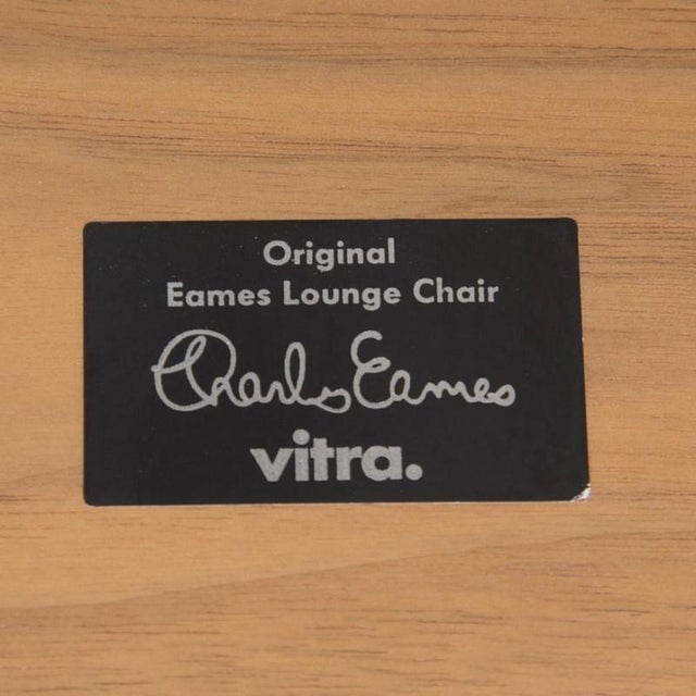 Set of Lounge Chair with Ottoman in White Leather by Charles Eames, 2010s For Sale - Image 17 of 18