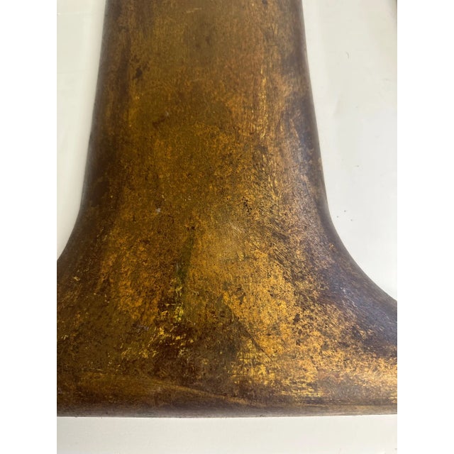 1920s Large Woolworth & Co Gilt Metal Number Ten Sign Wall Sculpture For Sale - Image 5 of 10