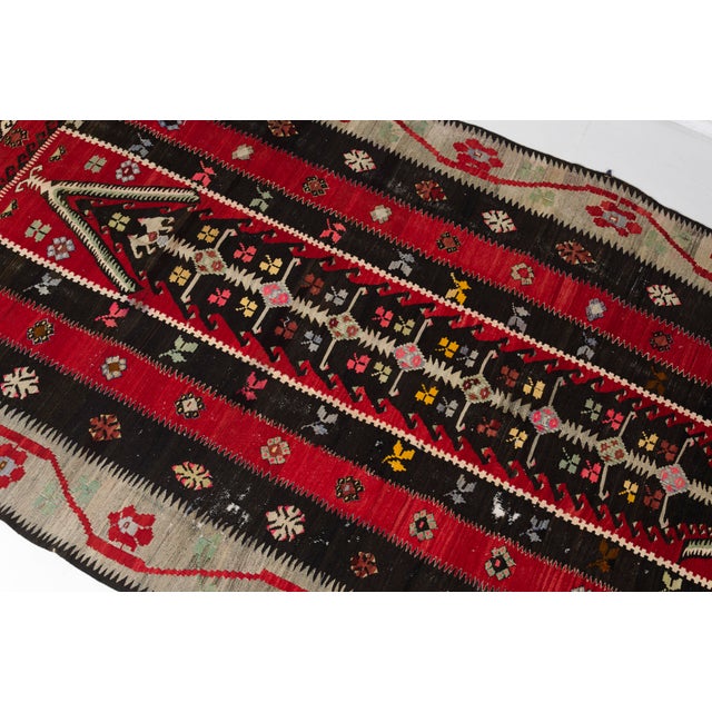 Oversize Vintage Anatolian Kilim Rug For Sale - Image 9 of 10