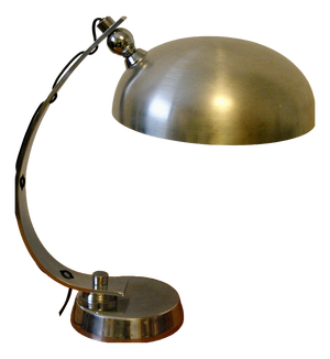 Brushed Aluminum Desk Lamp by Agelo Lelli for Arredoluce, 1960