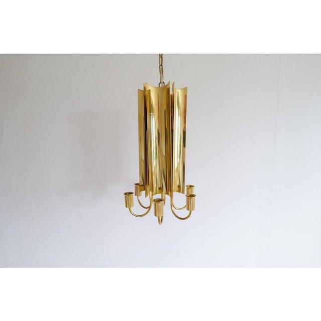 Reflex Pendant Light in Brass by Pierre Forssell for Skultuna, Sweden, 1960s For Sale - Image 4 of 18