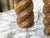 Brown Mid 20th Century French Midcentury Twisted Solomonic Column Style Table Lamps on Lucite - Pair For Sale - Image 8 of 8