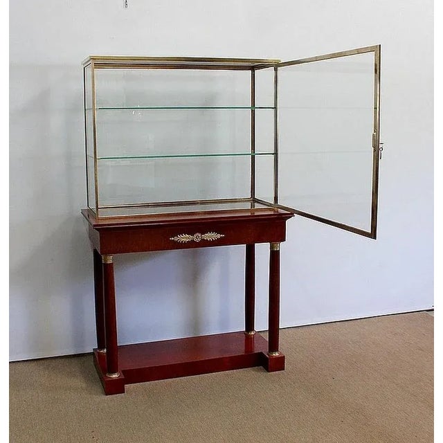 Console with Showcase Cabinet, Early 1900s For Sale - Image 4 of 18