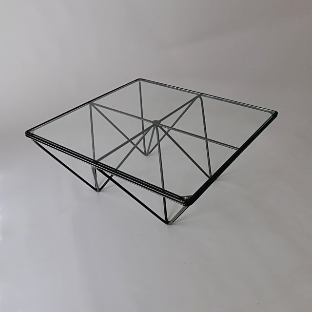 Black Vintage Square Coffee Table by Paolo Piva, 1970s For Sale - Image 8 of 10
