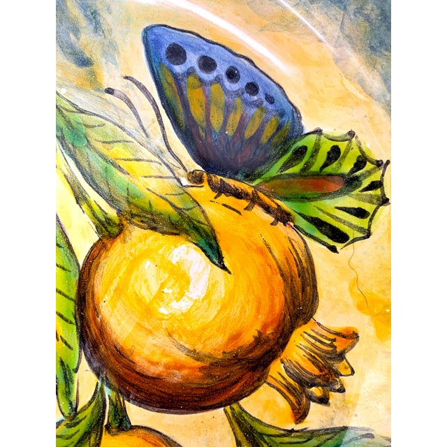 1990s Vintage Santa Rosa Pottery Plate For Sale - Image 5 of 9