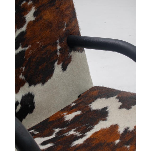 T-Line Armchair in Cowhide by Burkhard Vogtherr for Arflex, 1980s For Sale - Image 7 of 9