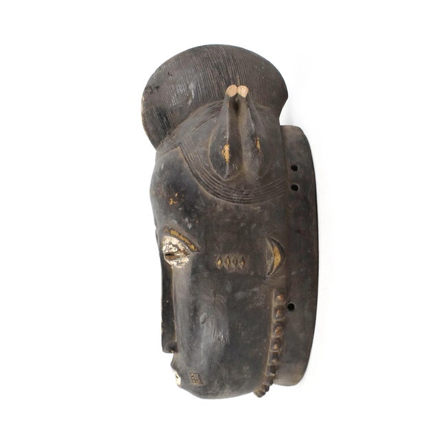 Early 20th Century Yaure Baule Portrait Mask Cote d'Ivoire For Sale - Image 4 of 7