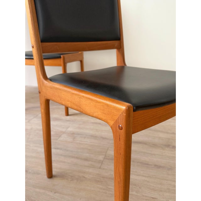 Mid 20th Century Mid-Century Danish Modern Teak High-Back Dining Chairs, a Set of 6 For Sale - Image 5 of 12