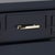 Wood Three Drawer Greek Key Nightstand in Navy For Sale - Image 7 of 11