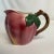 1980s Vintage Hollywood Regency Boho Chic Trompe L’Oeil Ceramic Plum Pitcher For Sale - Image 9 of 12