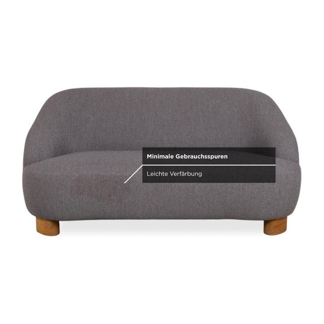 Gray Margas 2-Seater Sofa in Grey Fabric from &Tradition For Sale - Image 8 of 13