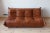 Cognac Brown Leather Togo Living Room by Michel Ducaroy for Ligne Roset, Set of 5 For Sale - Image 12 of 13