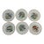Late 19th Century French Limoges Charles Ahrenfeldt Fish Dinner Plates, Set of Six For Sale