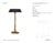 Ian K. Fowler by Visual Comfort Signature Ilosi 12" Sculpted Rechargeable Table Lamp in Hand-Rubbed Antique Brass with...