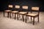 1960s Set of 4 Dining Chairs in Rosewood & Cane, Unknown, 1960s For Sale - Image 5 of 11