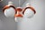 Czechoslovak Space Age Orange and Opaline Glass Chandelier from Napako, 1970s For Sale - Image 3 of 17