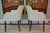 Pair of Bright Chair Maria Arm Chairs in Jane Churchill Darwin Cream With Natural Walnut Legs For Sale - Image 4 of 15