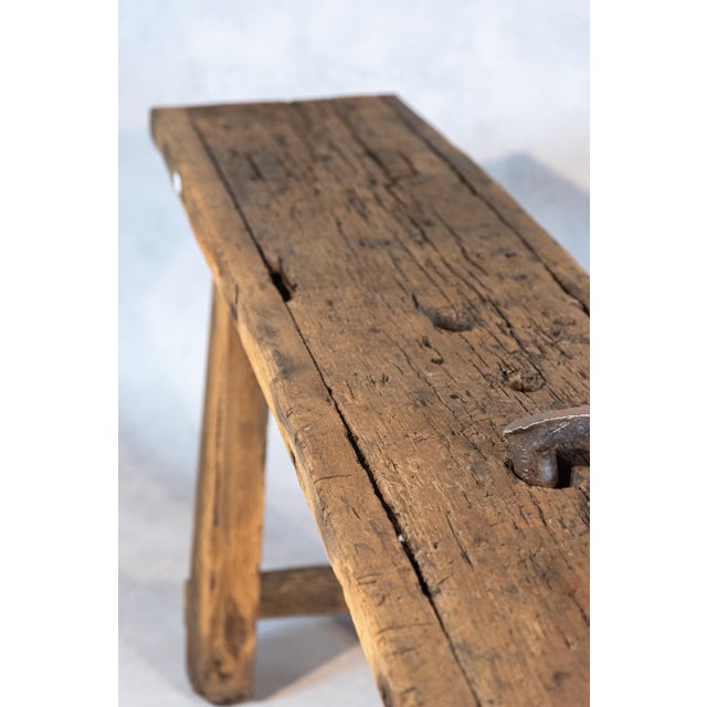 19th Century French Carpenter's Workbench or Console For Sale - Image 4 of 7