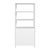 Nora 32 in W. x 72 in. H Wood 3- Tier Etagere Bookcase, White For Sale In Chicago - Image 6 of 8