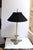 Frederick Cooper Table Lamp Silver Black Shade Vintage Leaf Motif Beautiful table lamp by Frederick Cooper! Includes the...