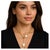 Baroque Bochic “Capri” Vintage Baroque Pearl & Multi Sapphire Necklace Set in 18K & Silv For Sale - Image 3 of 7