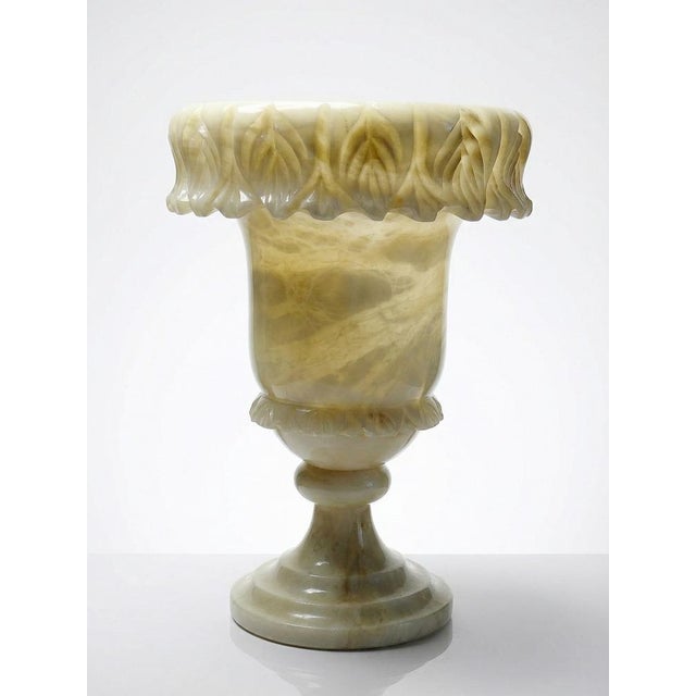 Large Planter in White-Yellow Alabaster, 1930s For Sale - Image 16 of 16