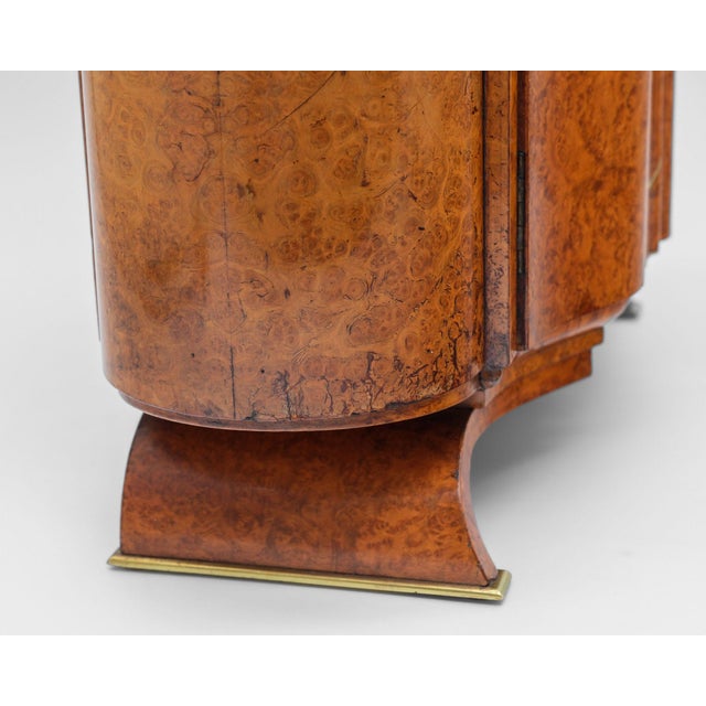 Brown Fine Art Deco Amboyna Burr Table Top Cabinet, 1930s For Sale - Image 8 of 16