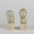 1960s Second Half of the 20th Century Half-Length Figurines of Him and Her with Stone Base, 1960s, Set of 2 For Sale - Image 5 of 8