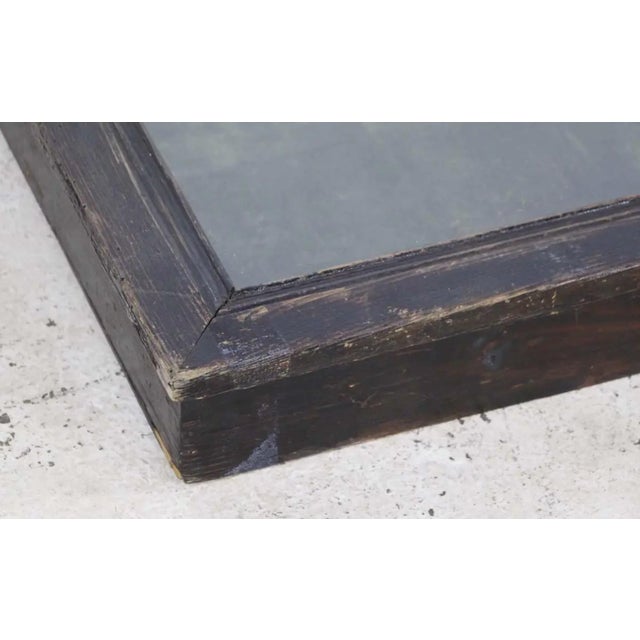 Green Mid 20th Century European Wall Mount Wood Vitrine Showcase For Sale - Image 8 of 9