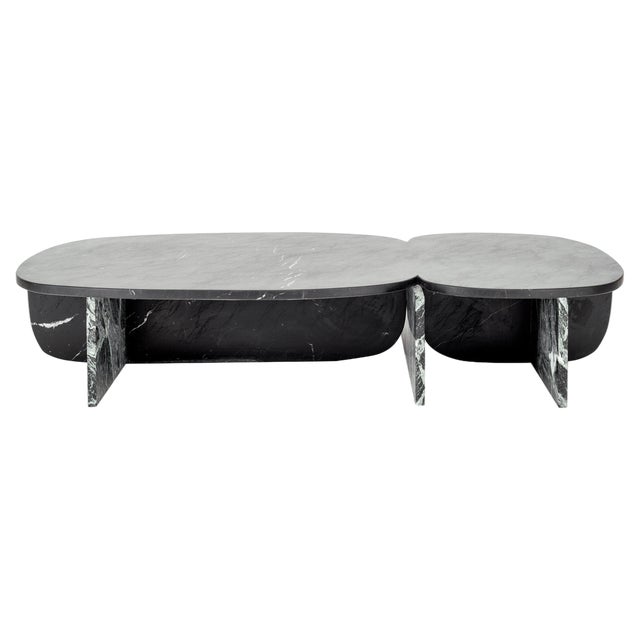 Trilithon Marble Coffee Table by Os and Oos For Sale