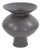 Graphite Ceramic Flared Vase- Small For Sale