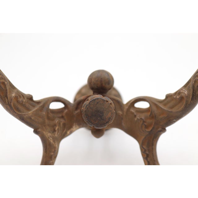 Pair of Antique Victorian Cast Iron Hall Tree Hooks For Sale - Image 6 of 7