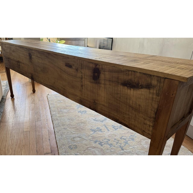 2020s Reclaimed Wood Console / Entryway Table — 84"l × 16"d × 30"h For Sale - Image 5 of 6