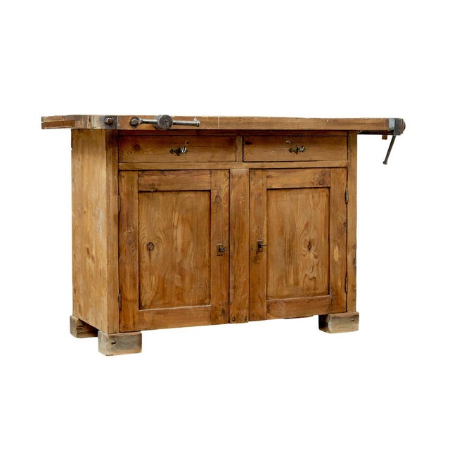 19th Century Swedish Pine Workbench, 1890s For Sale - Image 12 of 12