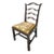Chippendale Style Ladder Ribbon Back Embroidered Seat Side Chair For Sale