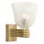 Mid-Century Hand-Blown Murano Fluted Pulegoso Glass Sconce by Barovier & Toso For Sale