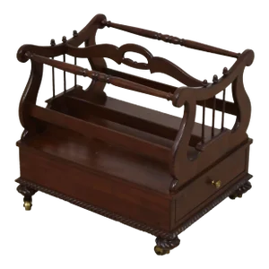 Hickory Chair Co Winterthur Mahogany Canterbury Magazine Rack