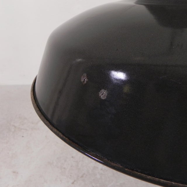 Industrial Hanging Lamp with Enamelled Steel Shade, 1950s For Sale - Image 14 of 18