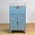 Bring a touch of vintage industry to your interior with this robust 1970s cabinet. Made of iron and finished in a blue hue...