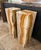 Golden Orange Onyx Pedestal Floor Lamp For Sale In Los Angeles - Image 6 of 8