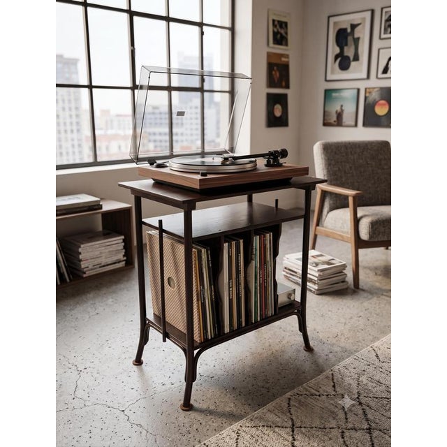 A beautiful and highly collectible Austrian Vienna Secession bentwood side table, music sheet stand, or vinyl record...