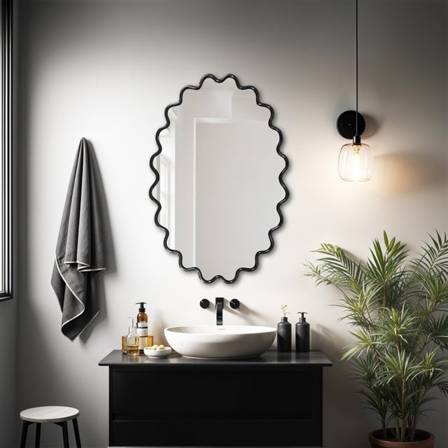 Cloud Mirror Black For Sale - Image 11 of 11