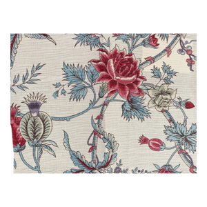 Full-Width Bennison Petronella Fabric Remnant on Oyster Linen