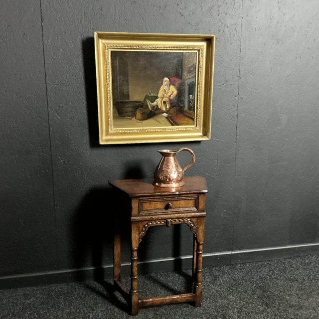 1930s Oak Side Table, 1930s For Sale - Image 5 of 6