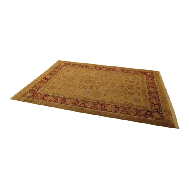 Room Size Approx. 10 X 14 Red & Beige Rug For Sale