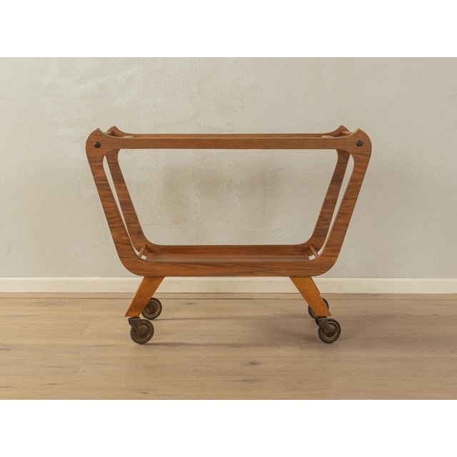 Wood Vintage Serving Trolley, 1950s For Sale - Image 7 of 11