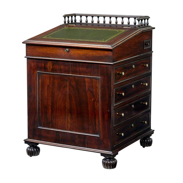 Davenport Writing Desk, 1840 For Sale - Image 11 of 11