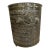 Hollywood Regency Gold Metal Filigree Wastebasket Sea Shell Feet For Sale