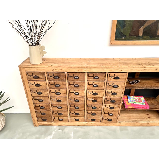 35-Drawer Craft Cabinet, 1950s For Sale - Image 12 of 18