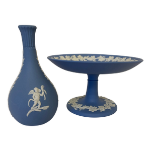 Vintage Wedgwood Compote and Vase Circa 1970's - A Set
